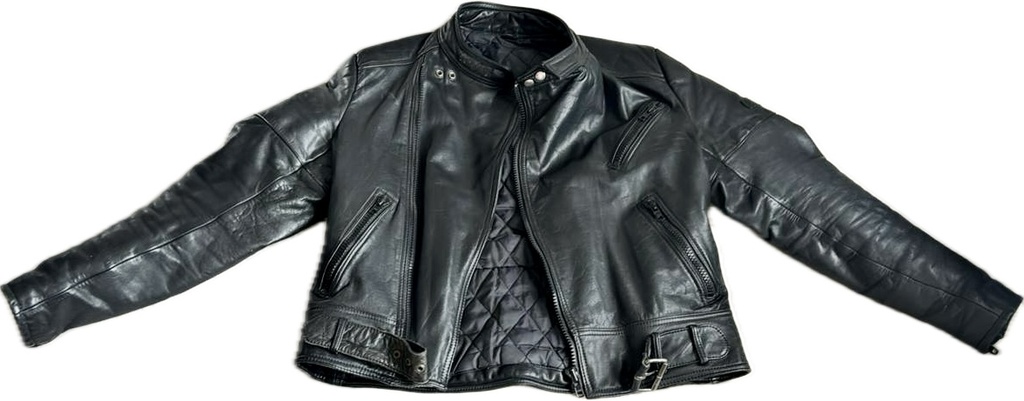 Chaqueta de 100% cuero negra talla M